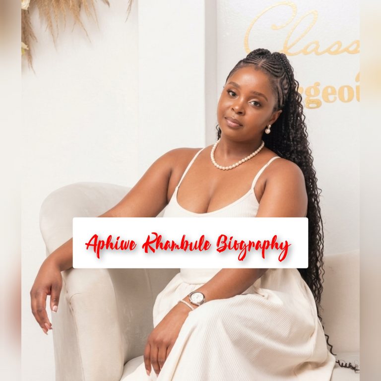 Aphiwe Khambule Biography: Age, Personal Life, Early Life, Education, Career, Family, Achievements, Net Worth