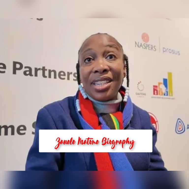 Zanele Matome Biography: Age, Education, Career, Achievements, Early life, Personal Life, Family, Net Worth